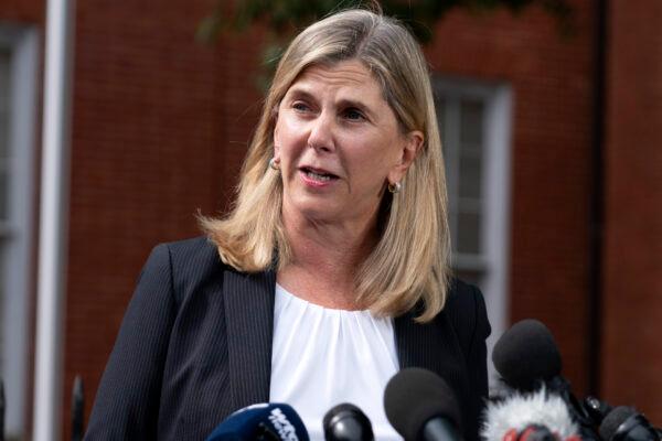 Maryland's State Attorney Anne Colt Leitess speaks during a news conference following the sentencing verdict of Jarrod W. Ramos, in Annapolis, Md., on Sept. 28, 2021. (Jose Luis Magana/AP)