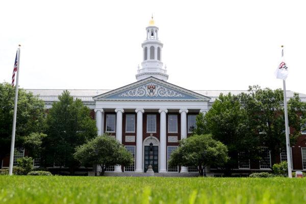 A view of the campus of Harvard Business School in Boston, Mass., on July 8, 2020. (Maddie Meyer/Getty Images)