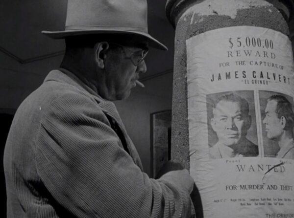 El Gringo (Ward Bond) is about to add a “1” to the reward offered for his capture. (RKO Radio Pictures)