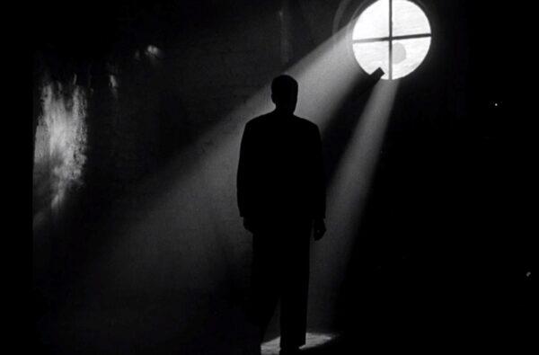 The priest (Henry Fonda) silhouetted by cinematographer Gabriel Figueroa’s sumptuous chiaroscuro filmmaking. (RKO Radio Pictures)