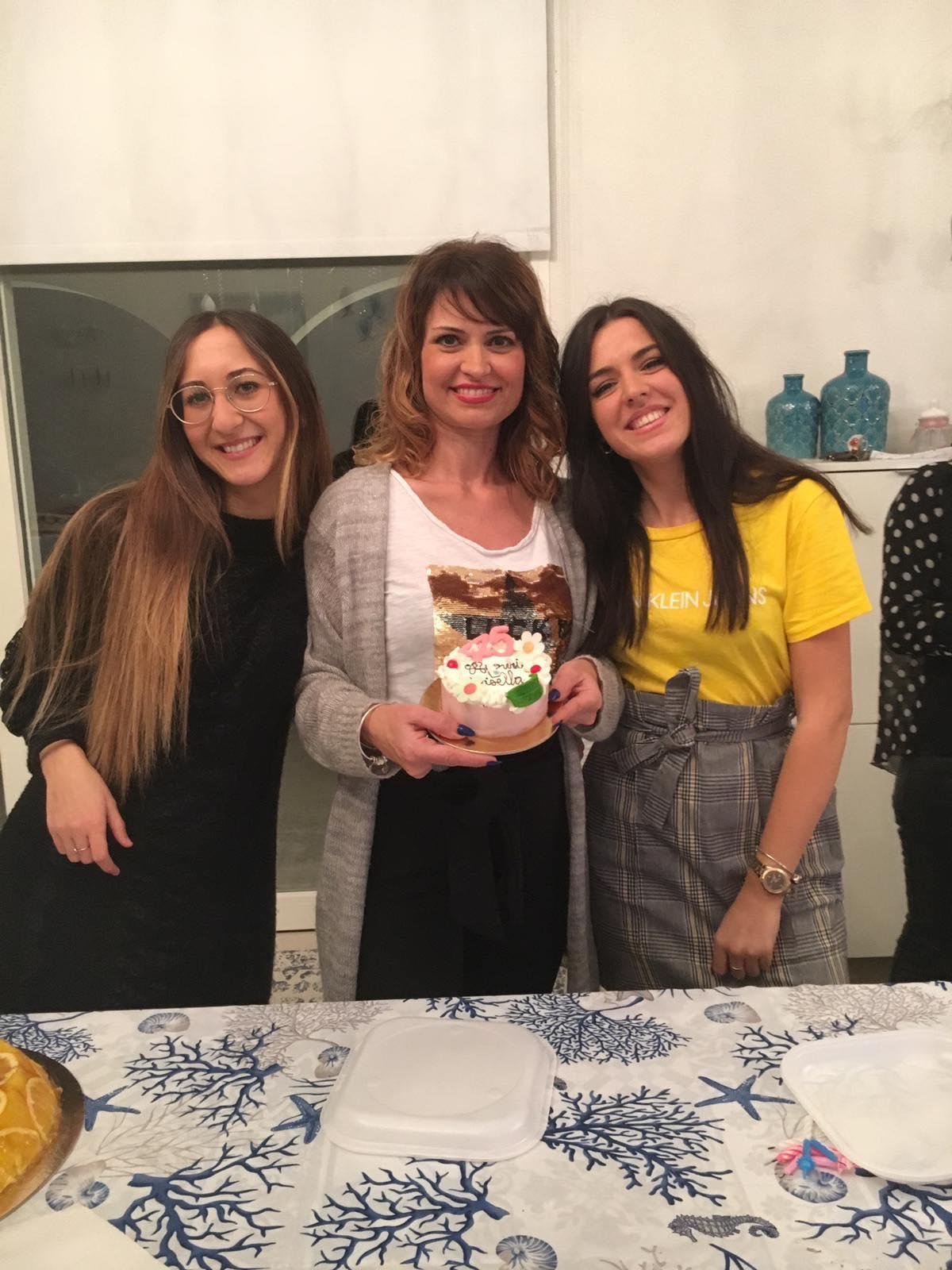 Caterina (L) with Gisella and Melissa. (Courtesy of Caterina Alagna)