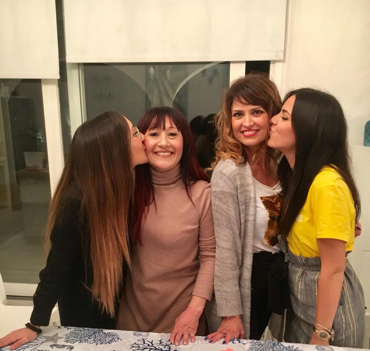 Caterina (L) with her biological mother, Marinella; and Melissa (R) with her biological mother, Gisella. (Courtesy of Caterina Alagna)