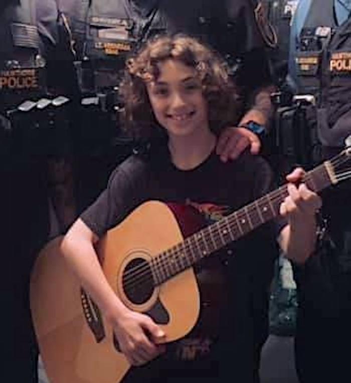 "He was ecstatic, and I remember him saying, 'This is so cool, the coolest thing ever.’" (Courtesy of <a href="https://www.facebook.com/hawthorne.pd.9">Hawthorne Police Department</a>)