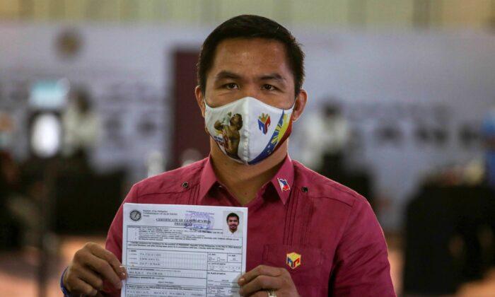 Pacquiao Files Bid for Presidency as Philippine Race Heats