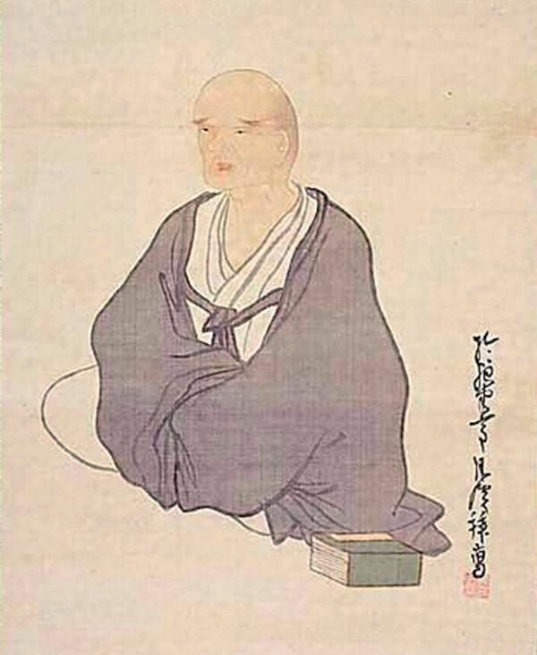 A drawing of the Japanese poet Yosa Buson by Matsumura Goshun. (Public Domain)