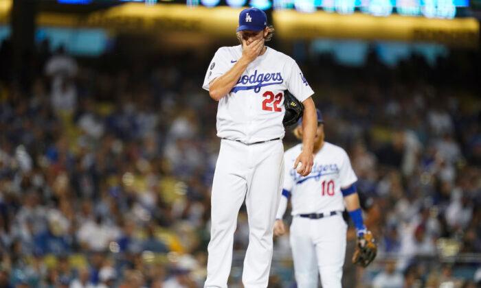Dodgers’ Kershaw Goes Back on Injured List Ahead of Playoffs