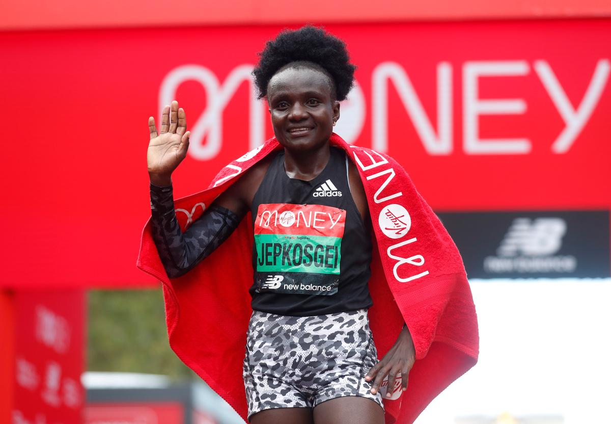 London Marathon: Kenya’s Jepkosgei Upsets Kosgei to Win Women’s Race; Ethiopia’s Lemma Takes Men’s Event