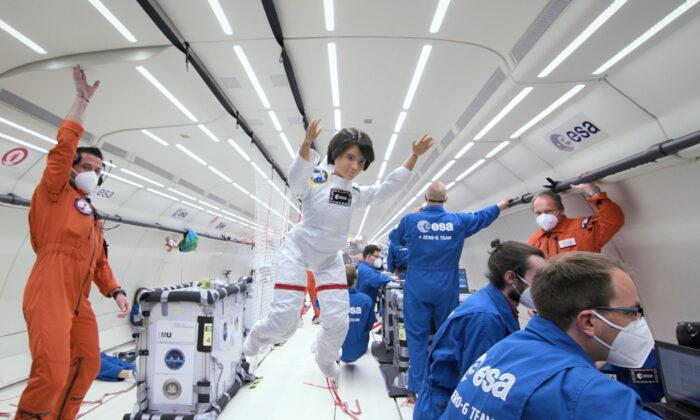 Astronaut Barbie Doll Jets Off on Zero Gravity Flight