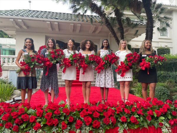 The Tournament of Roses announced the seven members of the 2022 Royal Court in Pasadena, Calif., on Oct. 4. (Alice Sun/The Epoch Times)