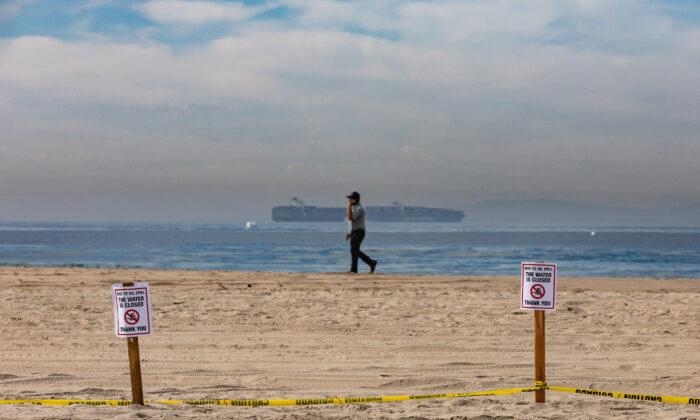 Efforts Underway by Land and Sea to Clean Oil Spill Off Huntington Beach