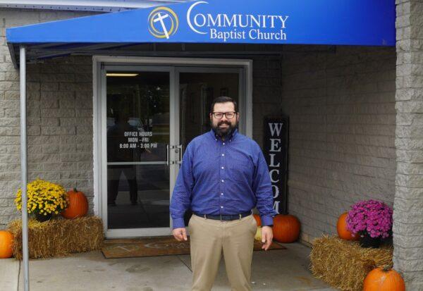 Pastor and school principal Jared Witkowski on Oct. 4, 2021. STEVEN KOVAC/The Epoch Times
