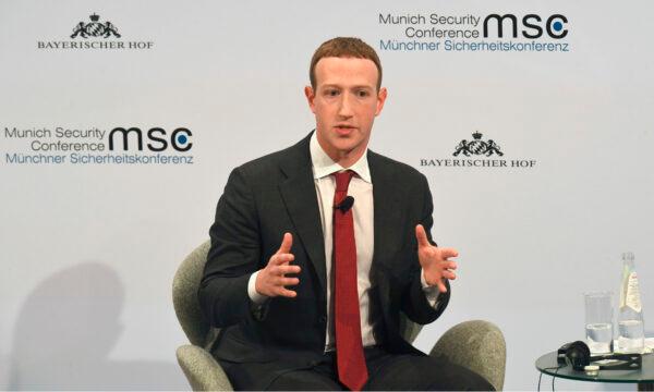 The founder and CEO of Facebook Mark Zuckerberg speaks during the 56th Munich Security Conference (MSC) in Munich, southern Germany, on Feb. 15, 2020. (Christof Stache/AFP)