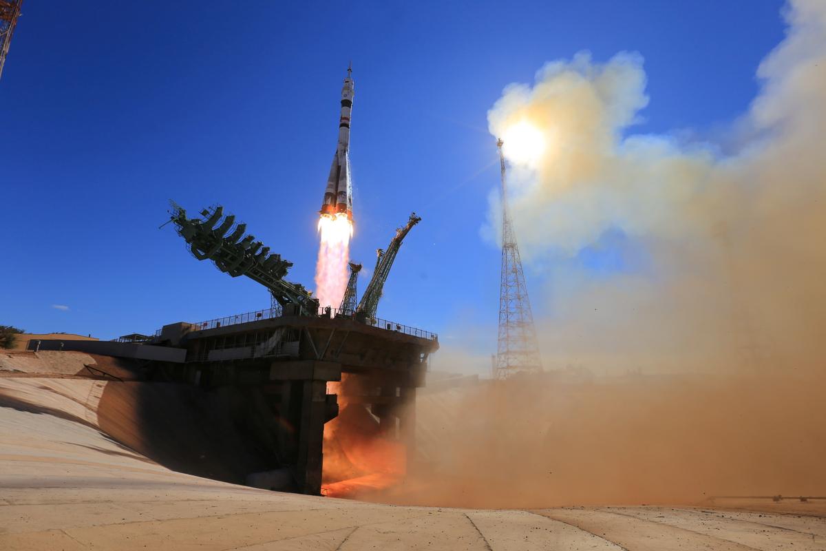 Russian Actor Blasts Off to Attempt a World First: A Movie in Space