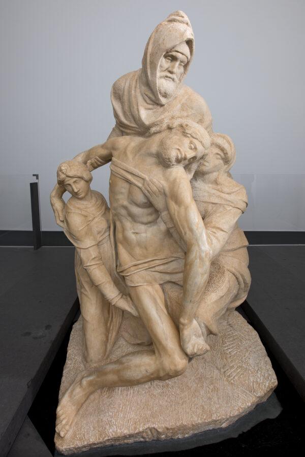 After restoration: "The Deposition," also known as the "Bandini Pietà," by Michelangelo. Museo dell’Opera del Duomo, Florence, Italy. (Alena Fialova/Courtesy of Opera di Santa Maria del Fiore)