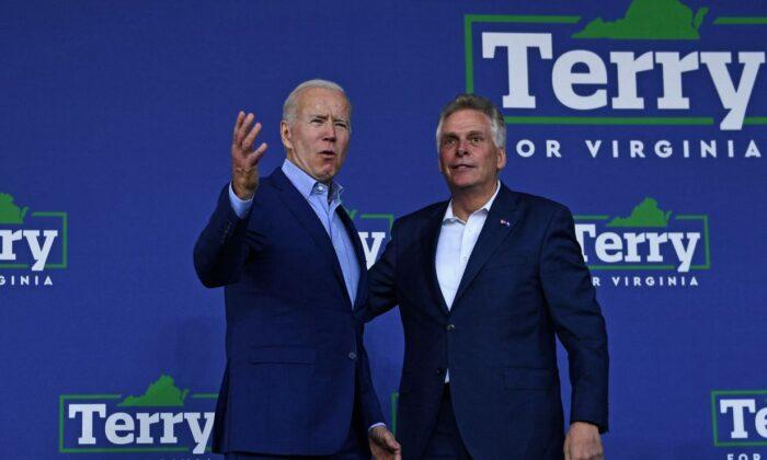 Terry McAuliffe Issues Warning: Biden ‘Is Unpopular Here in Virginia’