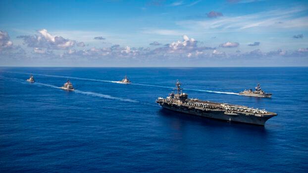 U.S. carrier group in the Philippine Sea on Sept. 19, 2021. (U.S. Navy photo by Mass Communication Specialist 2nd Class Haydn N. Smith)