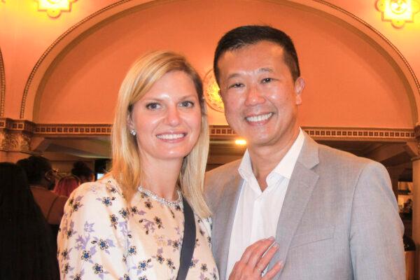 Jack Truong accompanied by his wife, Maria, enjoyed Shen Yun Performing Arts at Chicago's Auditorium Theatre, on Oct. 9, 2021. (Mary Mann/The Epoch Times)