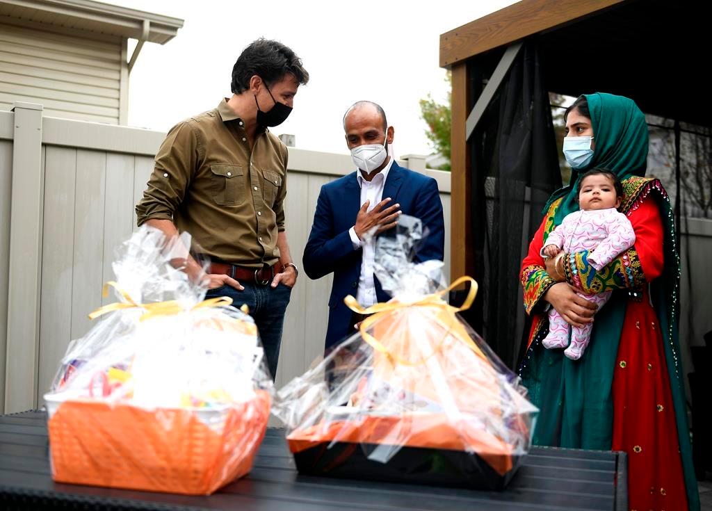 Trudeau Marks Start of Thanksgiving by Meeting Afghan Refugee Family