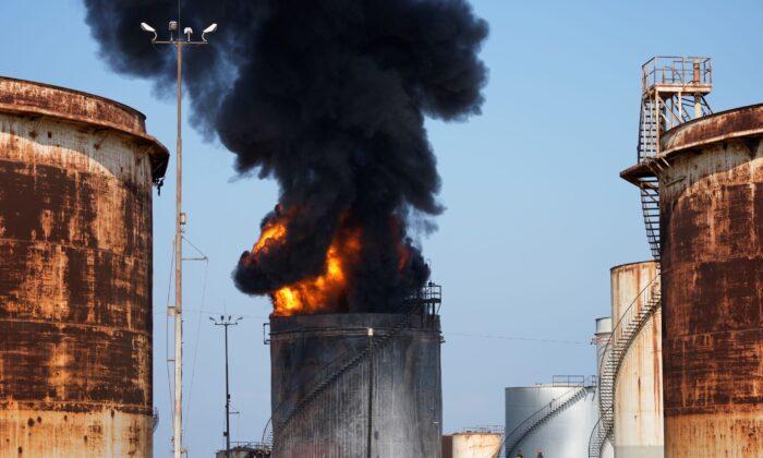Huge Fire Extinguished at Oil Facility in Southern Lebanon