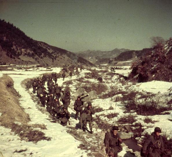 1950: American troops in Korea. (MPI/Getty Images)