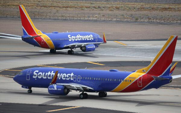 Southwest Airlines planes in a file photograph. (Ross D. Franklin/AP Photo)