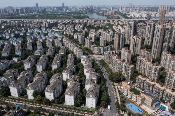The Evergrande Changqing community in Wuhan, Hubei Province, China, on Sept. 26, 2021. (Getty Images)