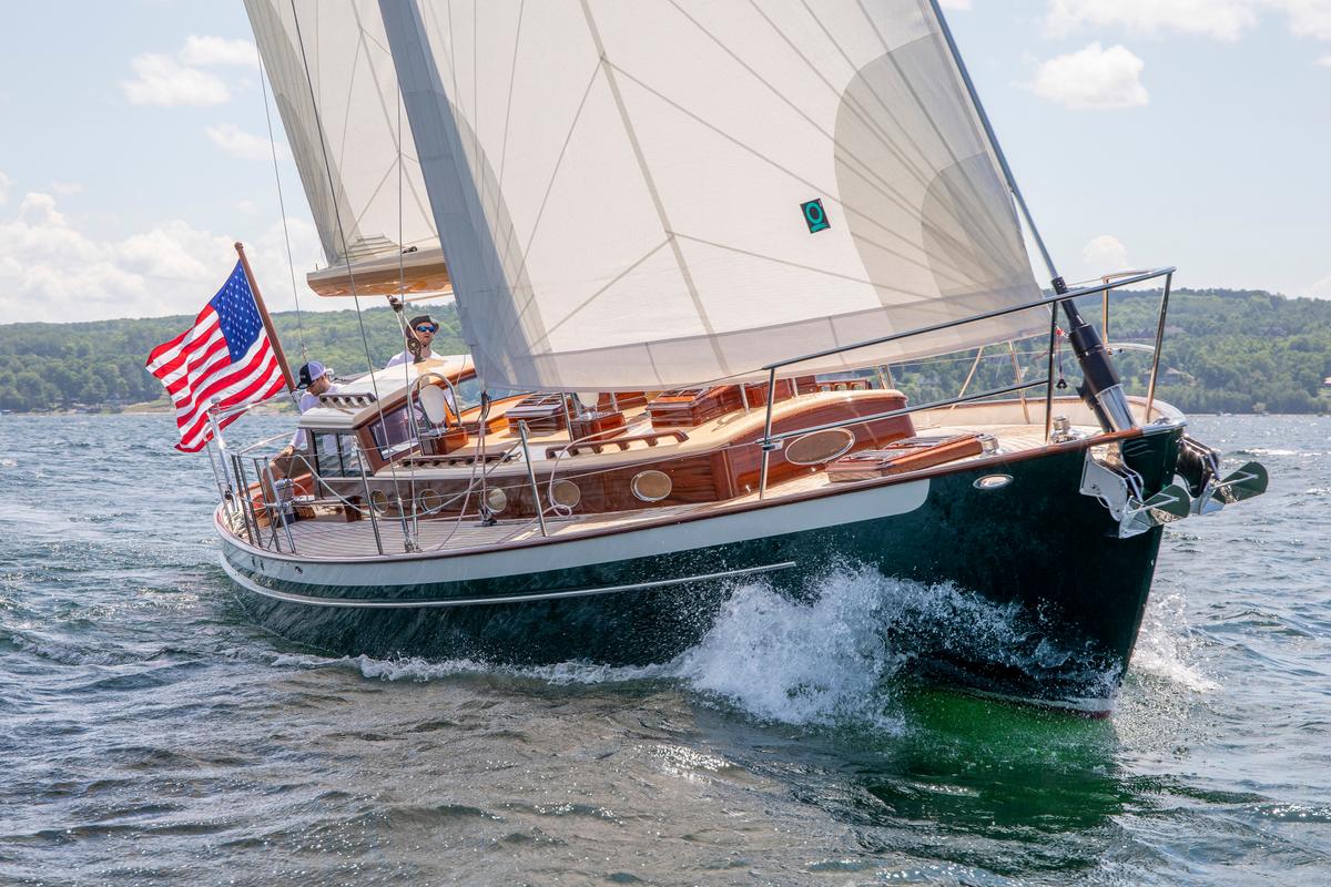 Traditional wood style can now be had without the traditional headaches that usually accompanied owning a wood boat. (Courtesy of Van Dam Boats)