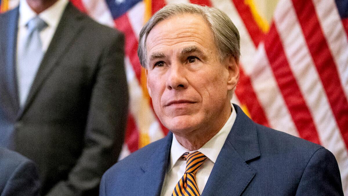Texas Gov. Greg Abbott speaks at a press conference at the Capitol in Austin, Texas, on June 8, 2021. (Montinique Monroe/Getty Images)