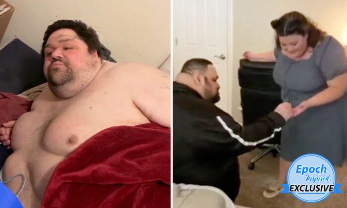 700lb Bed-Bound Man Drops 260lb in 8 Months, Gets Down on One Knee to Propose