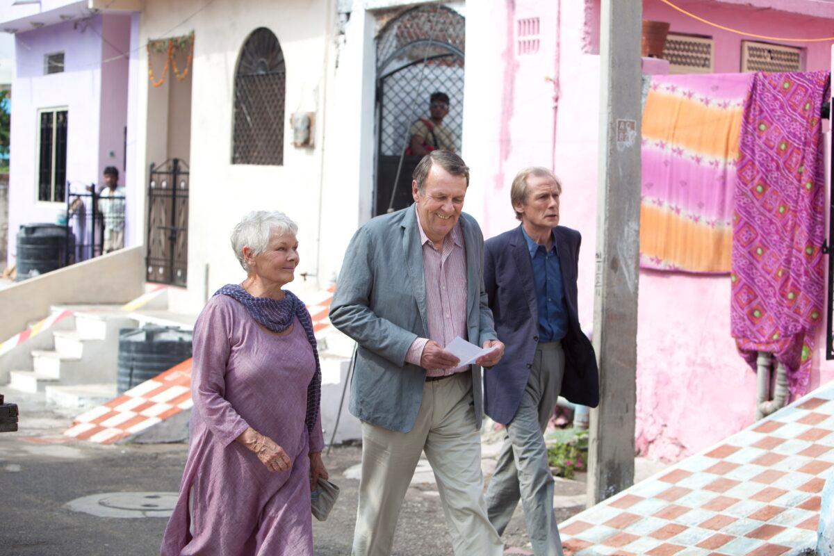 Evelyn Greenslade (Judy Dench), Graham Dashwood (Tom Wilkinson), and Douglas Ainslie (Bill Nighy) in "The Best Exotic Marigold Hotel." (Fox Searchlight Pictures)