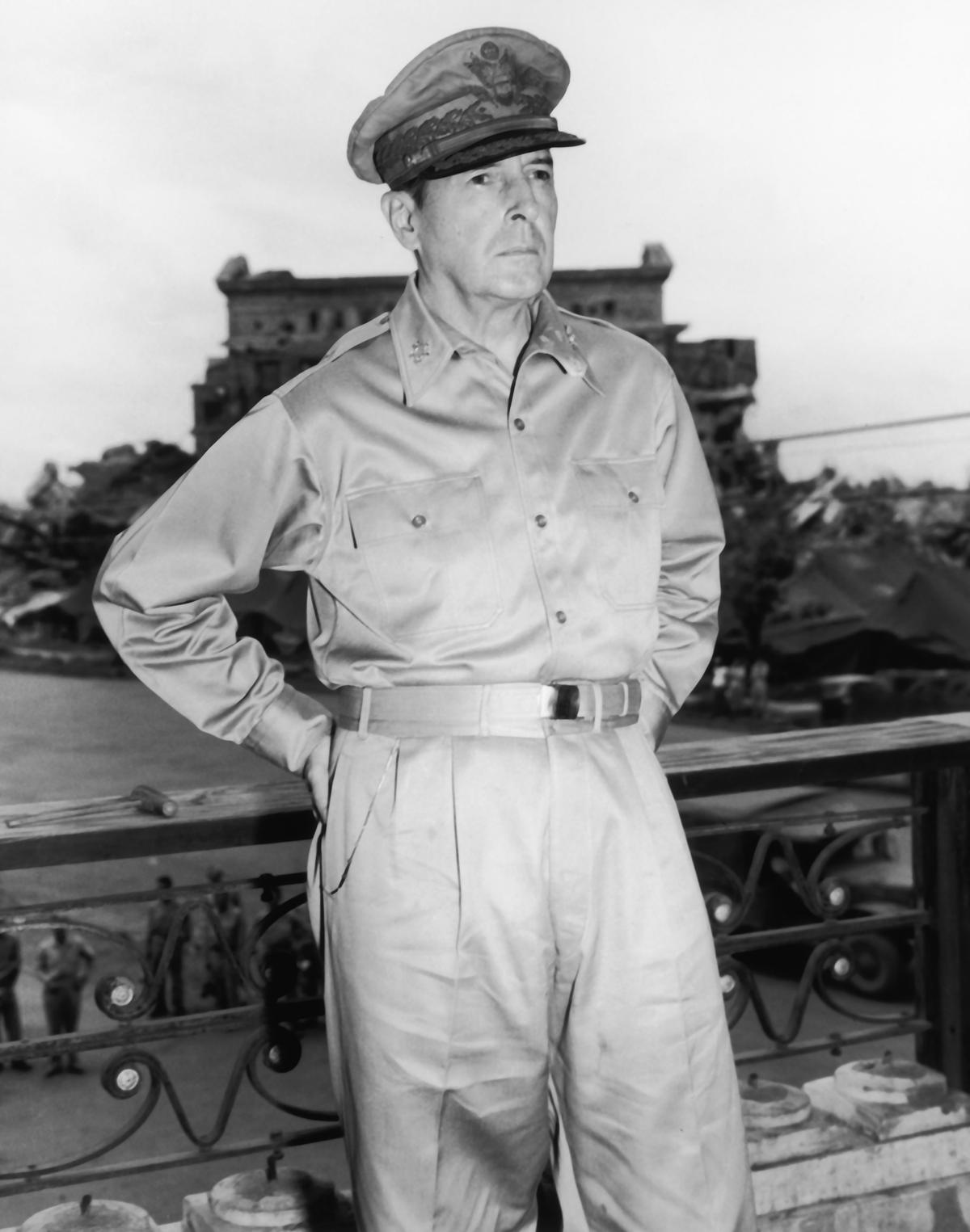 General Douglas MacArthur on Aug. 24, 1945. (Fotosearch/Getty Images).