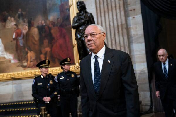 Former Chairman of the Joint Chiefs of Staff and former Secretary of State Colin Powell is seen at the U.S. Capitol in Washington on Dec. 4, 2018. (Drew Angerer/Getty Images)