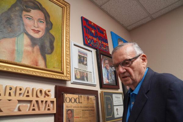 Former Sheriff Joe Arpaio reflects on the passing of his wife, Ava, after 62 years of marriage in this Photo taken on Oct. 18, 2021. (Allan Stein/Epoch Times)