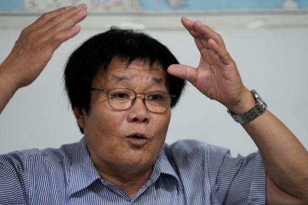 Kim Yong-hwa, a North Korean defector-turned-activist, speaks during an interview in Seoul, South Korea, on September 13, 2021. (Lee Jin-man/AP Photo)