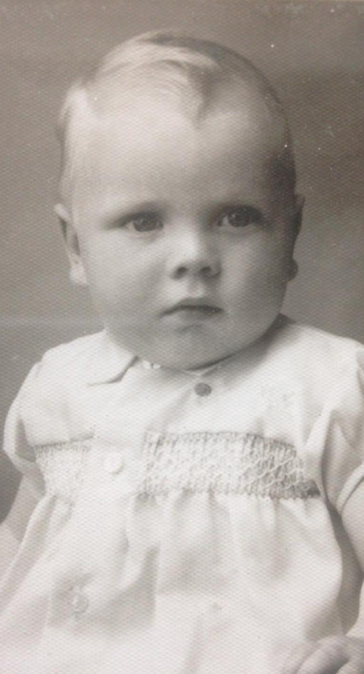 Baby John, who was found abandoned in a phone box. (Courtesy of Helen Ward)