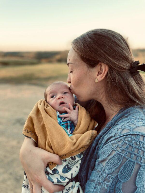 Megan and her baby William at 3 weeks old. (Brian Patrick Rorabeck)