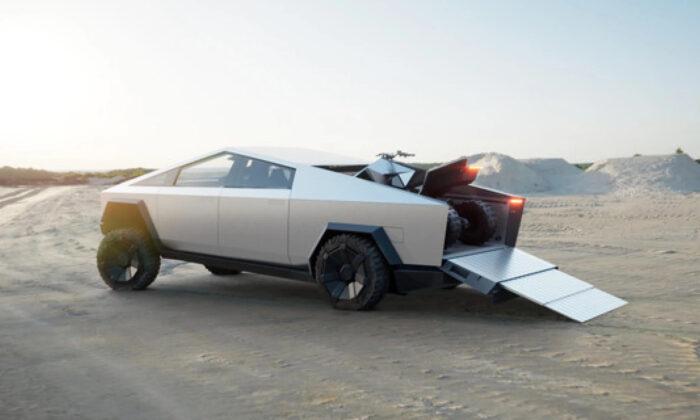 Tesla Cybertruck Prototype Spied With Side Mirrors, Possible Rear Wheel Steering