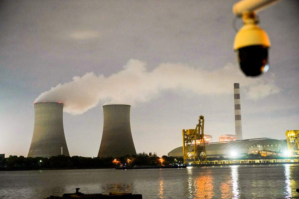 A coal-fired power plant in Shanghai, China, Oct. 14, 2021. (Aly Song/Reuters)
