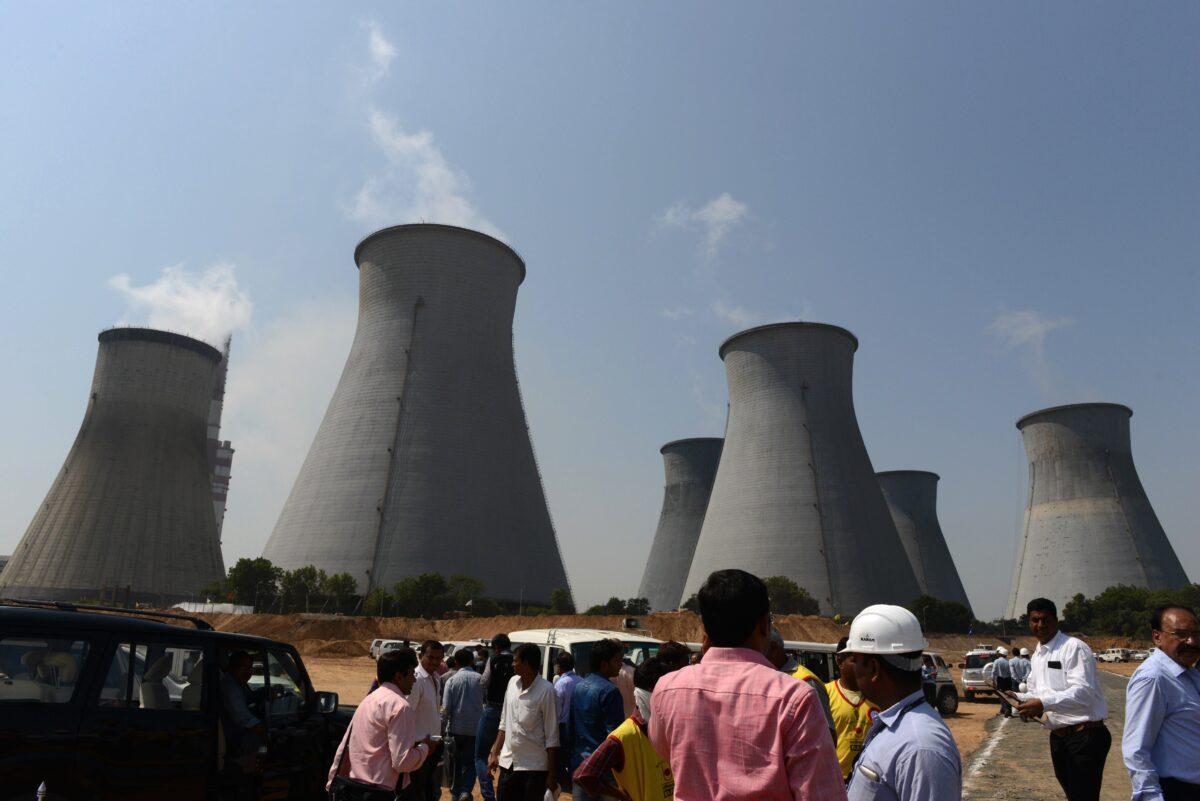 The Wanakbori thermal power plant at Wanakbori village in India, on Oct. 15, 2015. (SAM PANTHAKY/AFP via Getty Images)