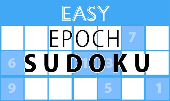 Saturday, November 6, 2021: Epoch Sudoku Easy