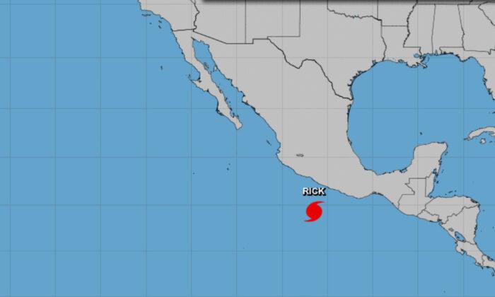 Hurricane Rick Gains Force Off Mexico’s Pacific Coast