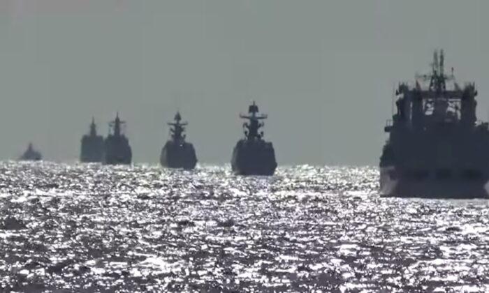 Russian, Chinese Warships Hold First Joint Patrols in the Pacific