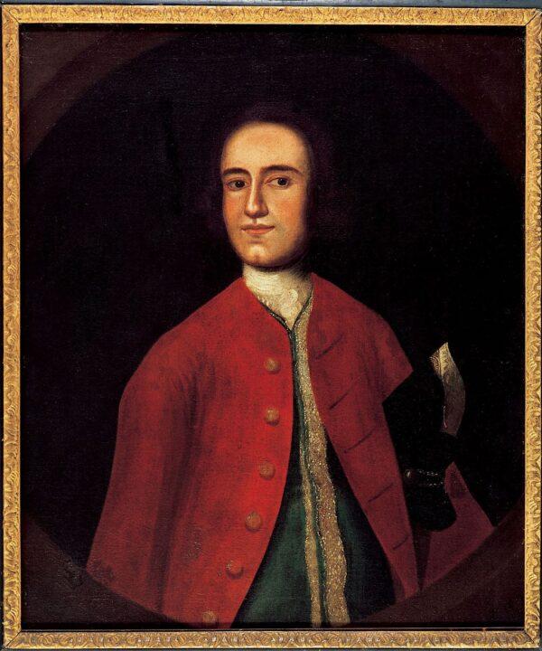 Portrait of Lawrence Washington, circa 1738, the half brother of George Washington. Mount Vernon. (Public Domain)