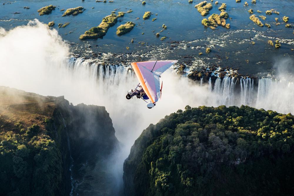 For the daring, a micro flight over Victoria Falls is an option. (GUDKOV ANDREY/Shutterstock)