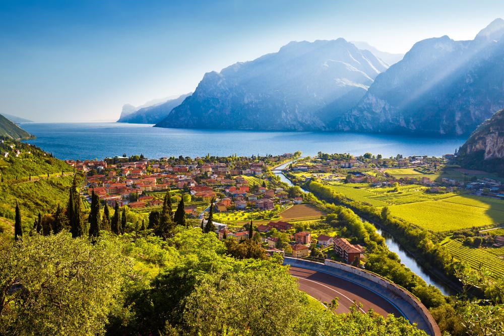 The town of Torbole and Lake Garda. (Xbrchx/Shutterstock)
