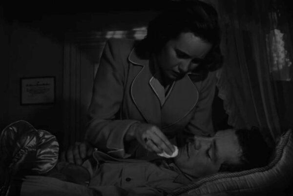 Peggy (Teresa Wright) begins to fall for Fred (Dana Andrews), in “The Best Years of Our Lives” (RKO Radio Pictures)