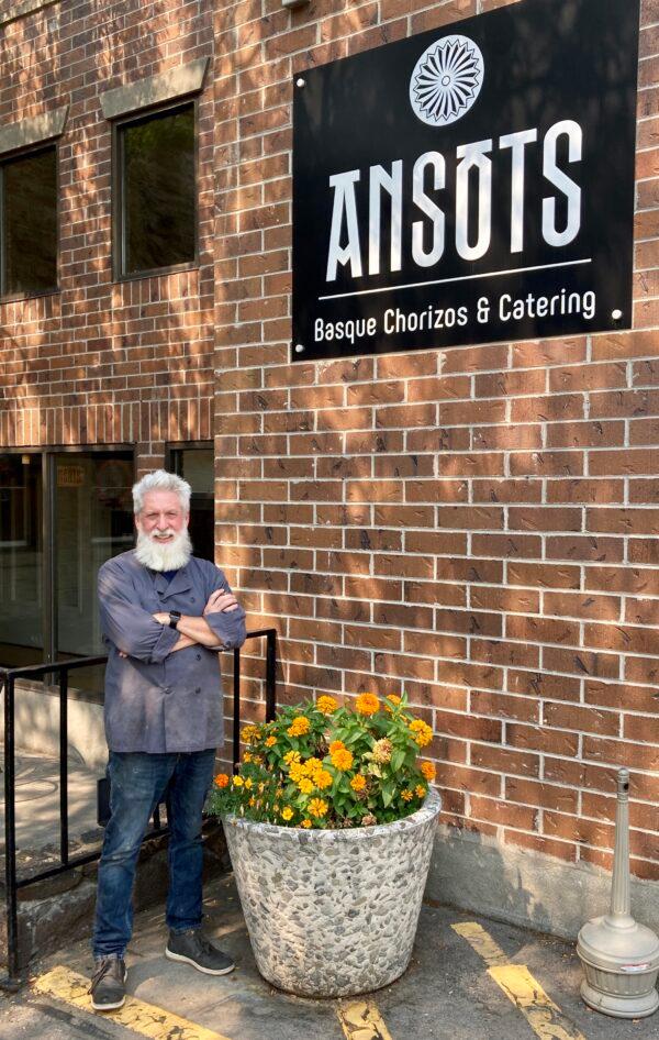 Dan Ansotegui stands outside Ansots restaurant in Boise, Idaho. (Joseph A. Lieberman)