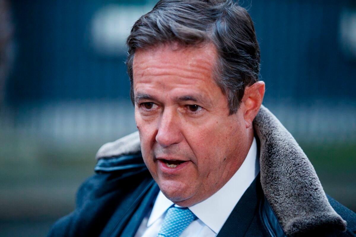Jes Staley, then CEO of Barclays, arrives at Downing Street for a meeting in London, UK, on Jan. 11, 2018. (Tolga Akmen/AFP via Getty Images)