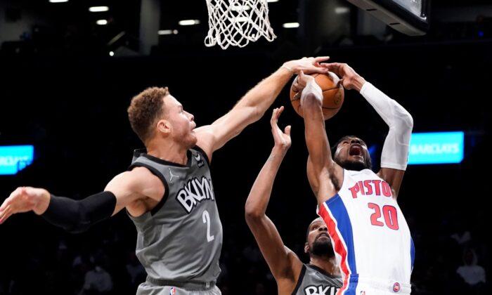 Harden Ties Bird With 59 Triple-Doubles as Nets Rout Detroit