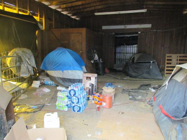 Squalid conditions at an illegal marijuana farm. (Josephine County Sheriff’s Office)